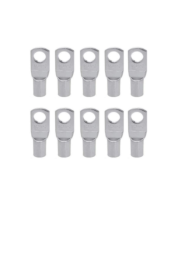 Copper Cable Lugs 10Pcs Set-Wire Terminals, Connector Cable lugs Ring Battery SC Terminals, for Marine, Solar, Automotive, Electric, Home Applications etc (Hole Size 10mm, Cable Size 120mm) - Image 1