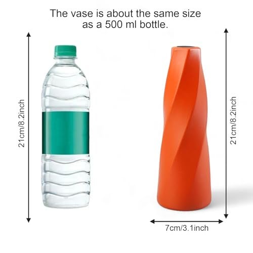 Ascension Plastic Flower Pot for Home Office Bedroom Living Room Decor Unbreakable Flower Vase for Table Corner Balcony Stylish Different Shape Planter for Diwali Decoration - Image 5