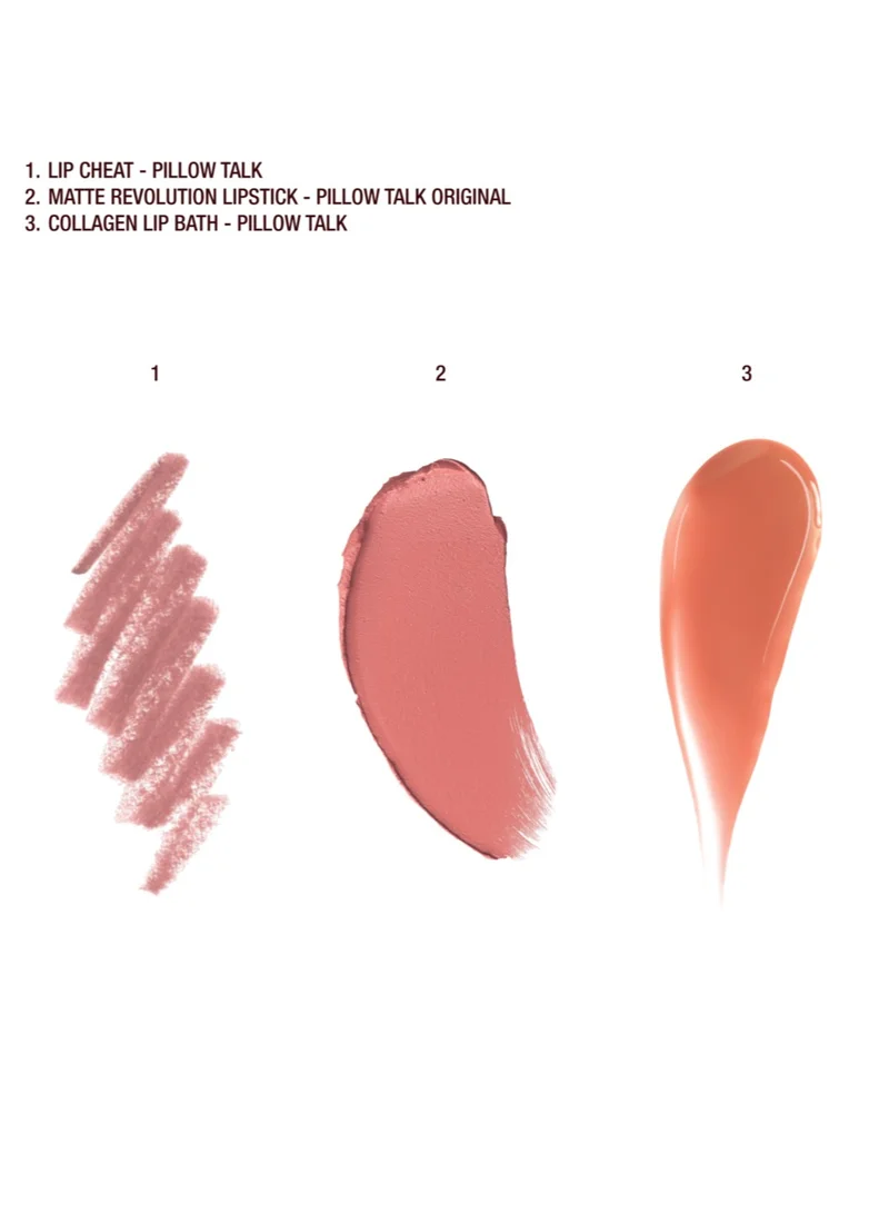 Charlotte Tilbury Pillow Talk Iconic Mini Lip Kit, Savings 24%