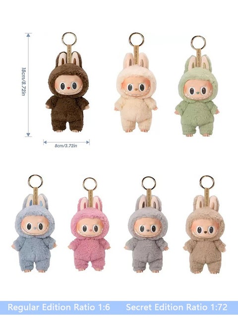 Real Labubu THE MONSTERS Exciting Macaron Series blind box Collectible Toy Art - SINGLE BOX Can scan the code to verify  (1PC )