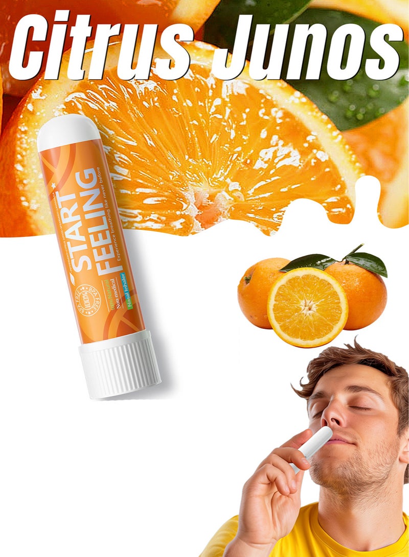 1pc On-the-Go Portable Aromatherapy Nasal Inhaler Personal Diffuser Sniffer Stick With Essential Oils Refreshing Menthol for Stress Anxiety Relief Soothes Comforts Boosts Focus - Image 1