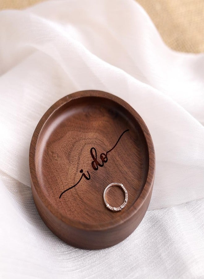 La Boda Wooden Ring Tray, Engraved Wedding Ring Holder, Engagement Rings Dish, Jewelry Dish Gifts for Couples, Anniversary, Birthday Gifts for Her, Bridal Shower Gifts - Image 3