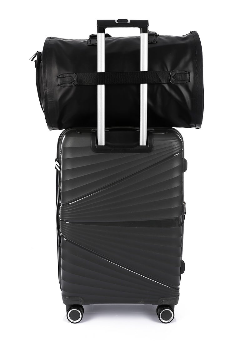 Crossland CROSSLAND Multifunctional Convertible Garment Duffel Bag Suit Storage Bag With Shoe Pouch Large Capacity Carry On Luggage For Travel -Cashmere  - Image 4