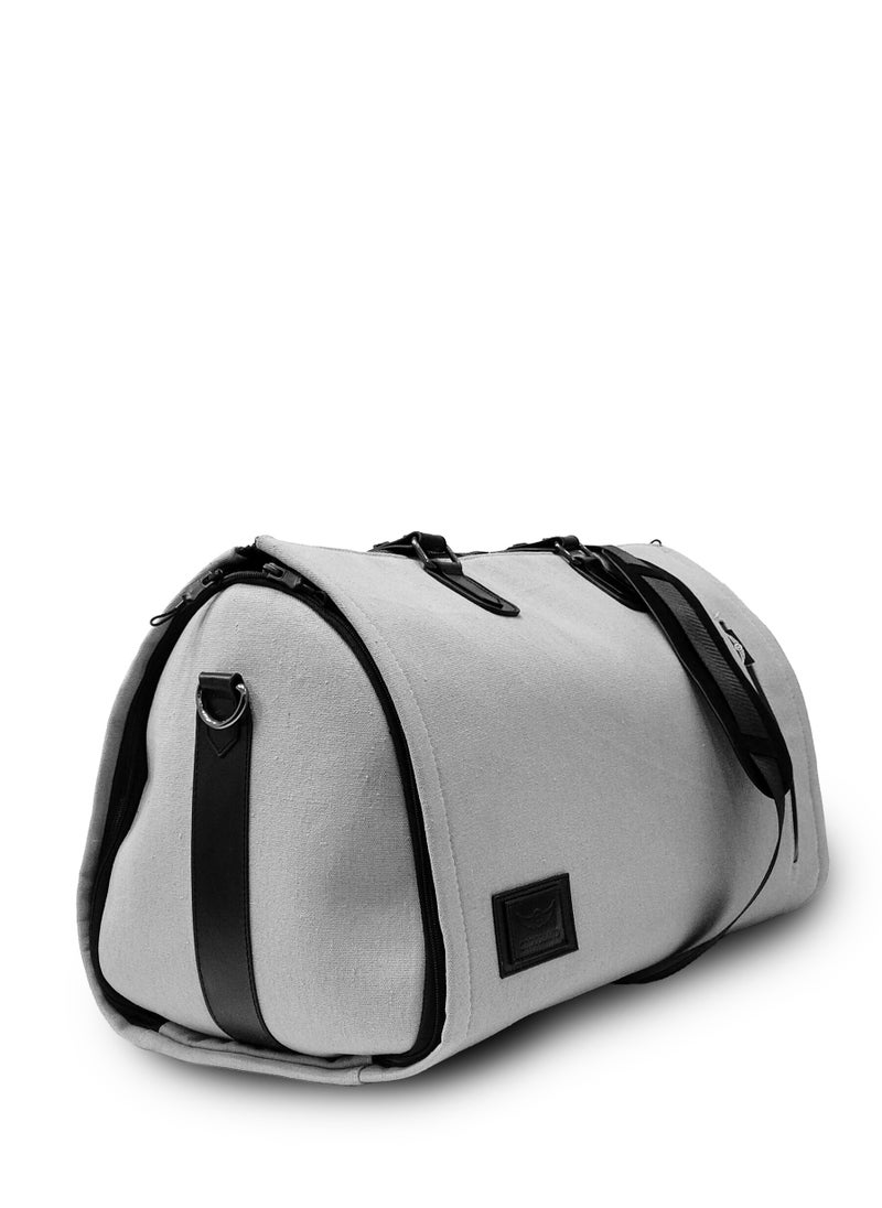 Crossland CROSSLAND Multifunctional Convertible Garment Duffel Bag Suit Storage Bag With Shoe Pouch Large Capacity Carry On Luggage For Travel -Cashmere  - Image 2