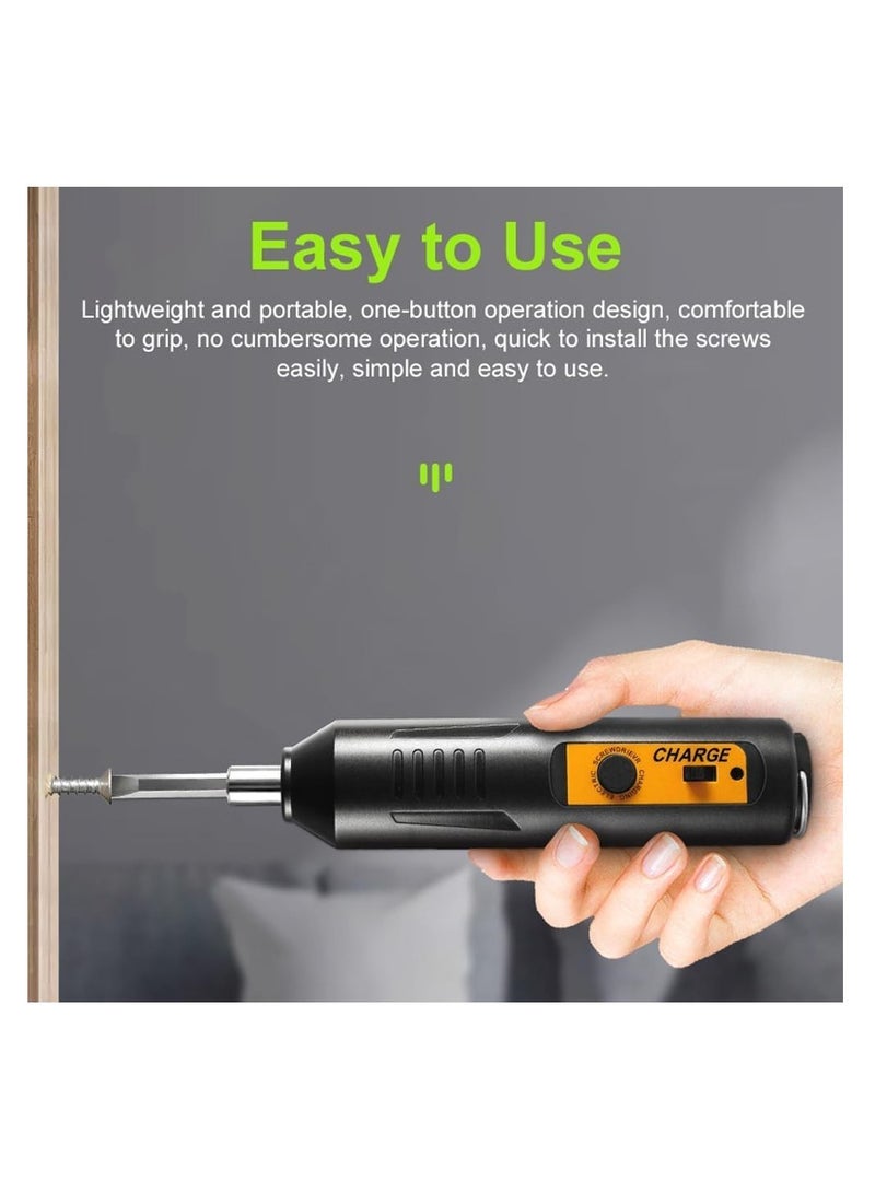 SYOSI Electric Screwdriver Set - Portable & Rechargeable Mini Cordless Power Screwdriver Kit (12 pcs) for Home Use  - Image 3
