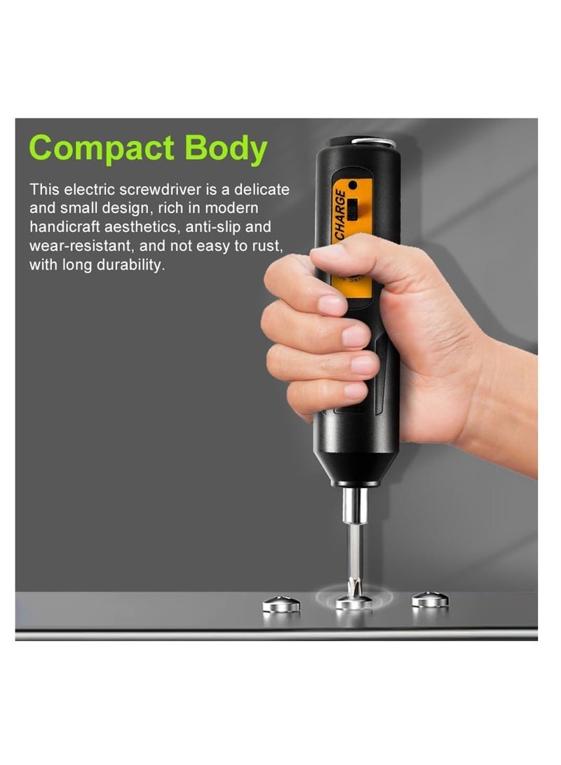 SYOSI Electric Screwdriver Set - Portable & Rechargeable Mini Cordless Power Screwdriver Kit (12 pcs) for Home Use  - Image 2