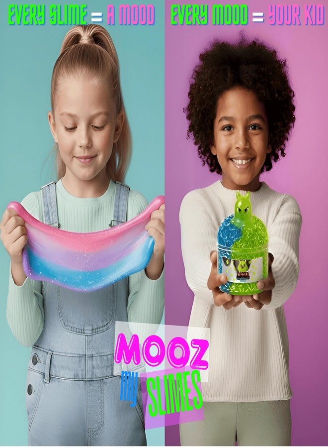 MOOZ Unicorn Cloud Slime Kit – Blue & Pink Sensory Slime for Kids, Non-Sticky & Scented Cloud Dough, Squishy, ASMR Fun, Axolotl Charm & Mix-Ins, Gifts for Girls & Boys Ages 5–12 & Teens, 7oz, MOOZ Magic - Image 5