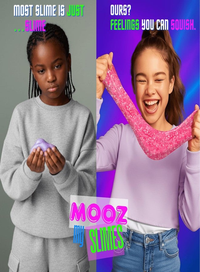 MOOZ Unicorn Cloud Slime Kit – Blue & Pink Sensory Slime for Kids, Non-Sticky & Scented Cloud Dough, Squishy, ASMR Fun, Axolotl Charm & Mix-Ins, Gifts for Girls & Boys Ages 5–12 & Teens, 7oz, MOOZ Magic - Image 4