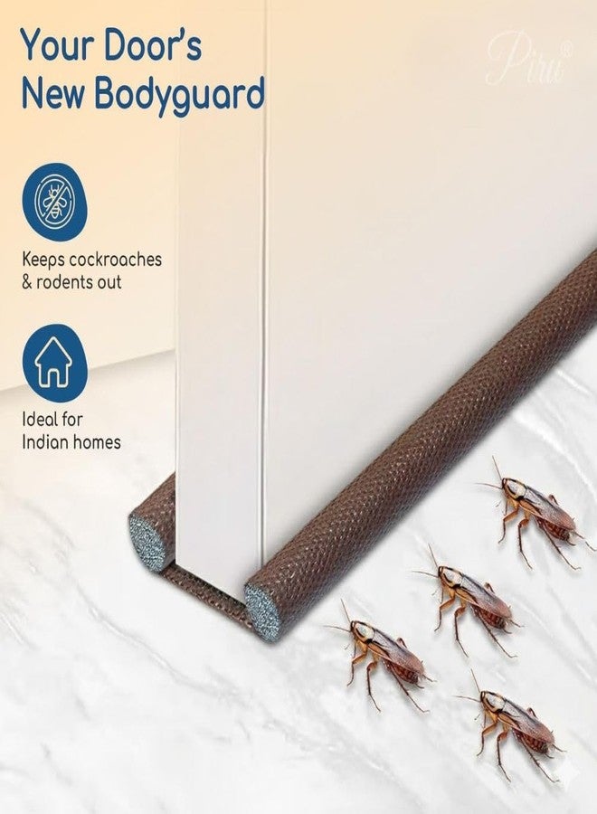 PIRU® (Pack of 3, 39 Inches) Door Guard – Bottom Seal Strip Gap Filler for Doors | Soundproof, Noise Reduction, Energy Saving, Dust & Insect, Rat Protector, Door Strip for Home & Office - Image 5