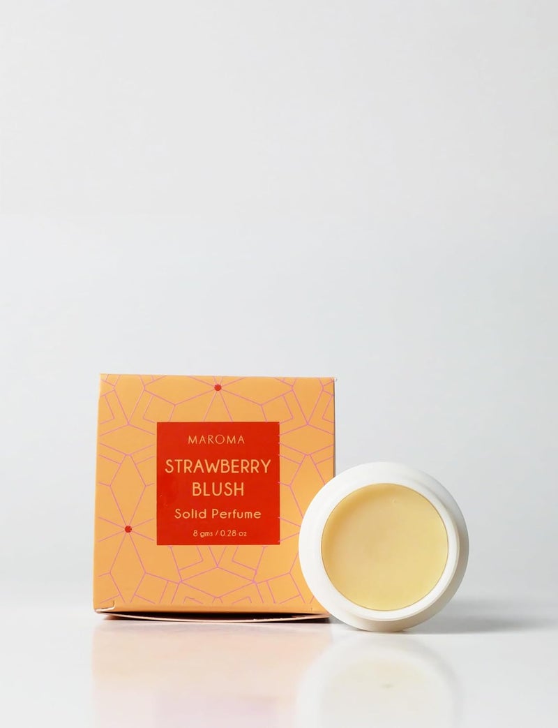 Maroma Maroma Solid Perfume Strawberry Blush 8 Gms  - Image 1