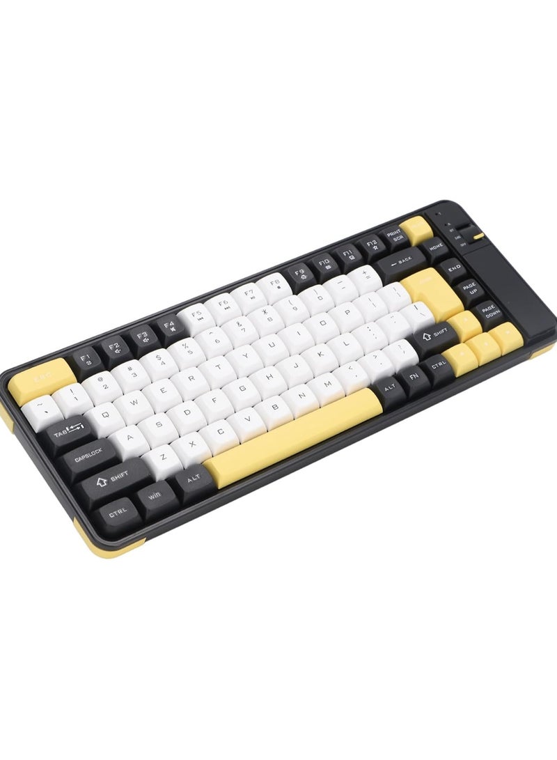 Mouse and Keyboard Combo, 84 Key Keyboard and 2.4G Mouse with Auto Sleep Mode Adjustable DPI 10 Meter Work Range. (Yellow) - Image 5