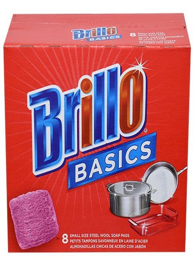 Brillo Basics Steel-wool Soap Pads, 8-ct. Boxes - Pack of 3 - Image 2