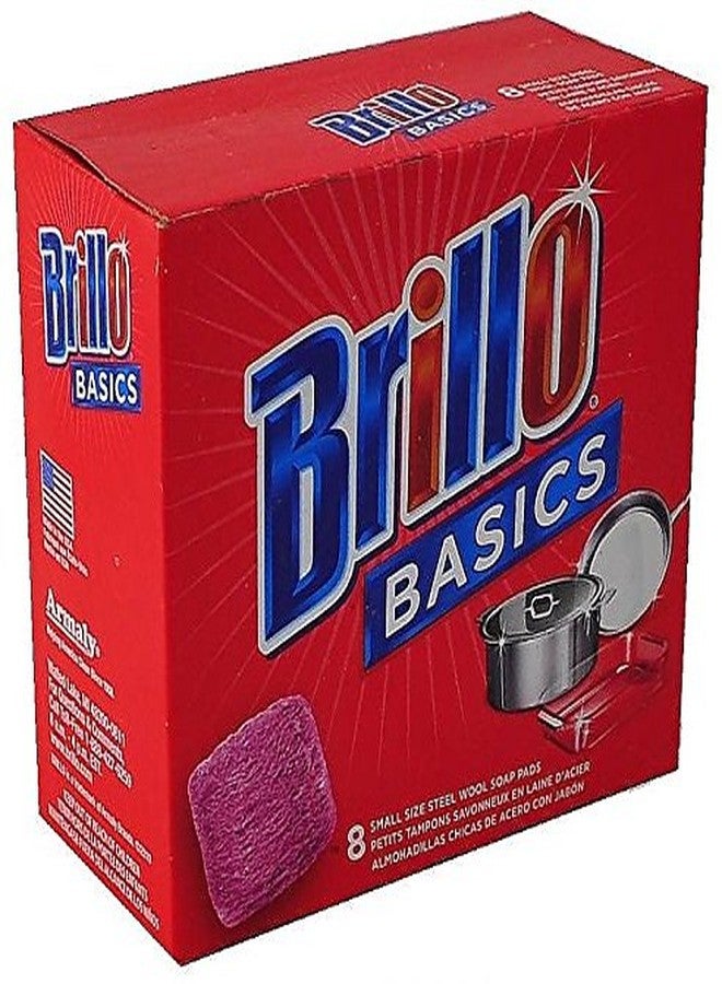 Brillo Basics Steel-wool Soap Pads, 8-ct. Boxes - Pack of 3 - Image 3