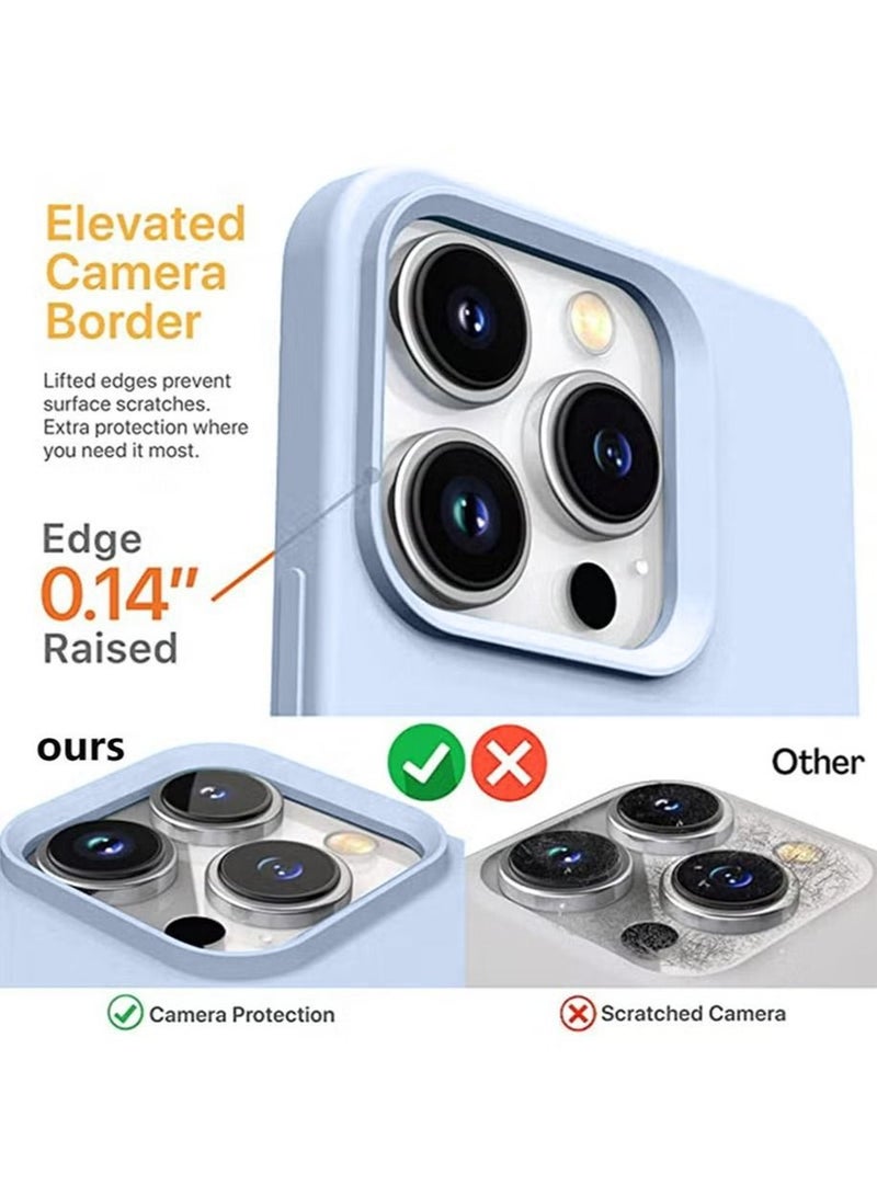 iPhone 14 Pro Max Mobile Case Cover with Soft Liquid Silicone Protection Anti-Scratch Shockproof Accessories Slim Protective Back Cover with Comfortable Hold Touch Feeling and Anti-fingerprint - Image 2