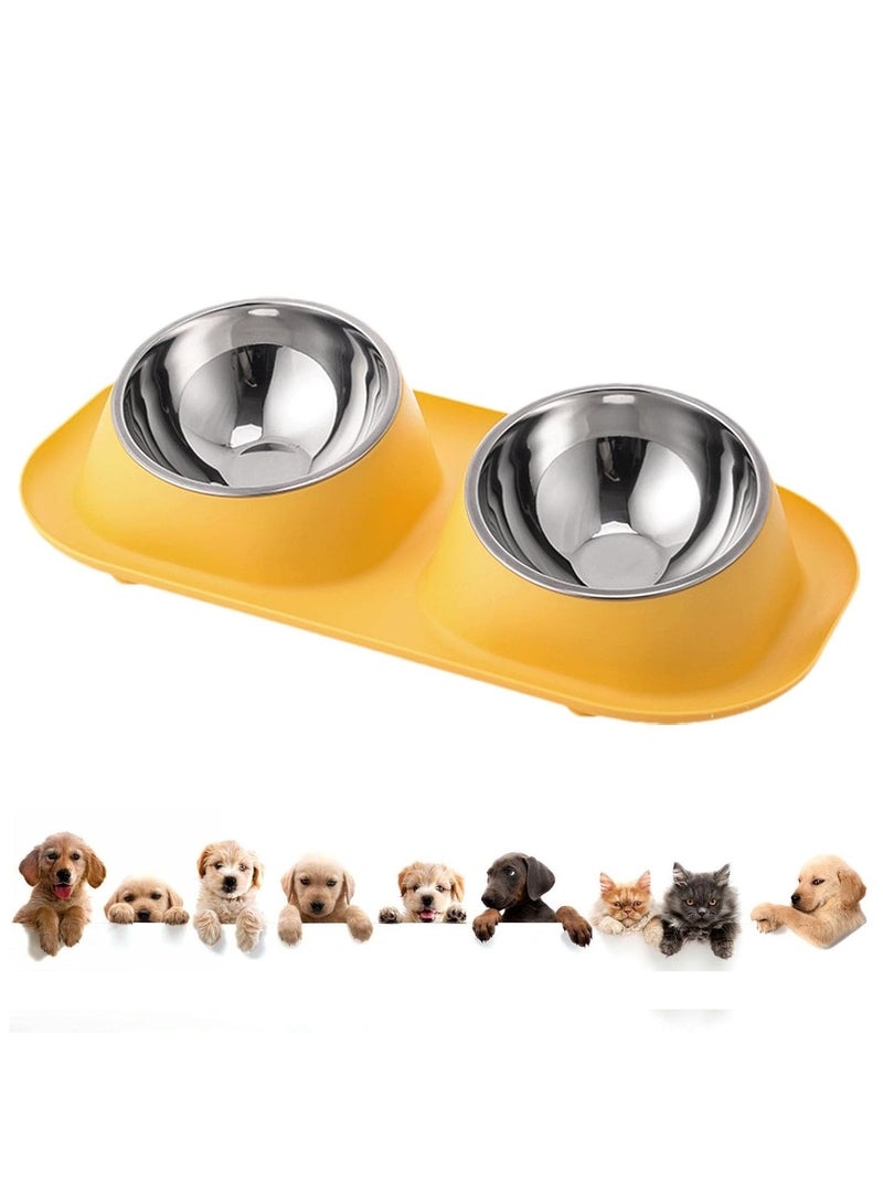 Knox Powering Generations Knox Dual Pet Feeding Bowl with Non-Slip Silicone Mat, Detachable Stainless Steel Food & Water Bowls for Cats, Small & Medium Dogs, Easy-Clean, BPA-Free, Spill-Proof Design - Image 2