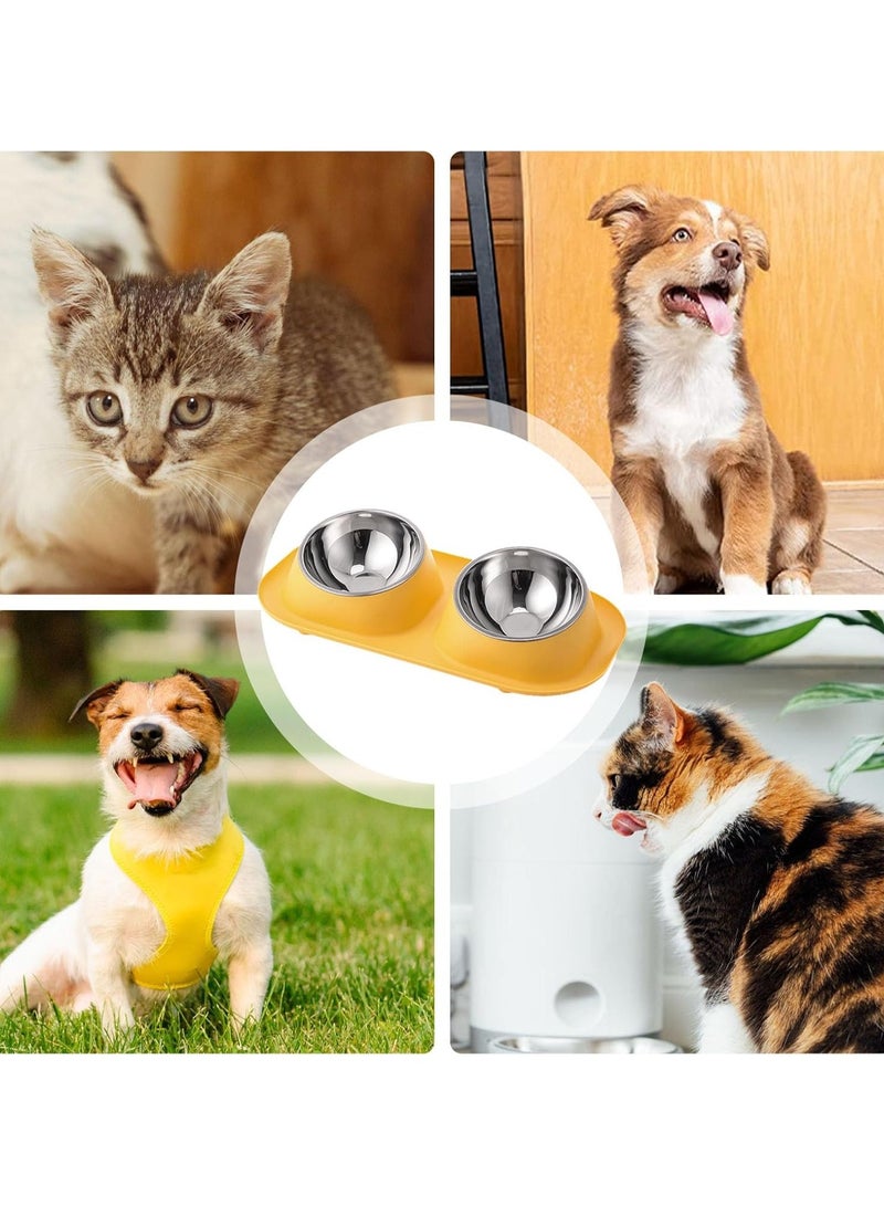 Knox Powering Generations Knox Dual Pet Feeding Bowl with Non-Slip Silicone Mat, Detachable Stainless Steel Food & Water Bowls for Cats, Small & Medium Dogs, Easy-Clean, BPA-Free, Spill-Proof Design - Image 3