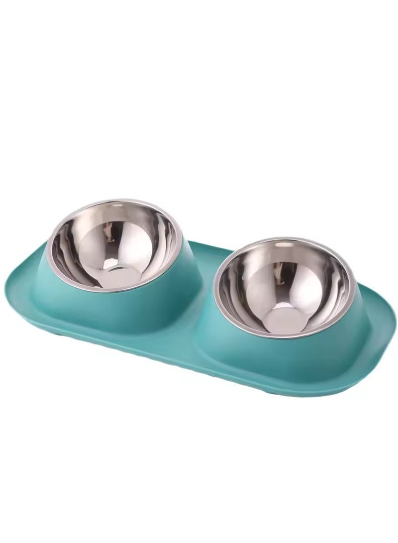 Knox Powering Generations Knox Dual Pet Feeding Bowl with Non-Slip Silicone Mat, Detachable Stainless Steel Food & Water Bowls for Cats, Small & Medium Dogs, Easy-Clean, BPA-Free, Spill-Proof Design - Image 5