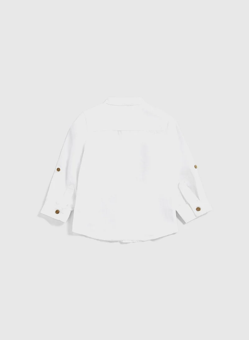 mothercare Kids Grandad Collar Shirt