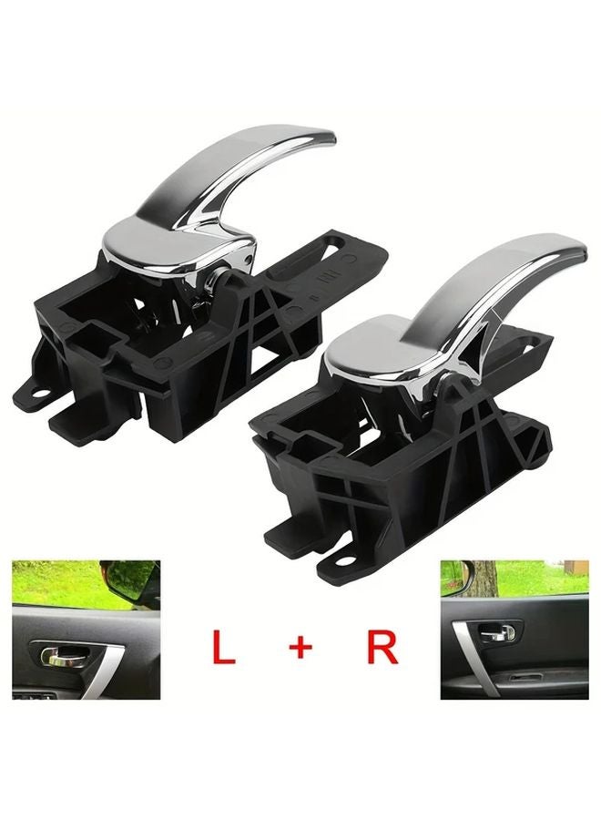 Nissan Qashqai J10 2007 2013 Interior Door Handles 2pcs Set 80670JD00E 80671JD00E - Image 1