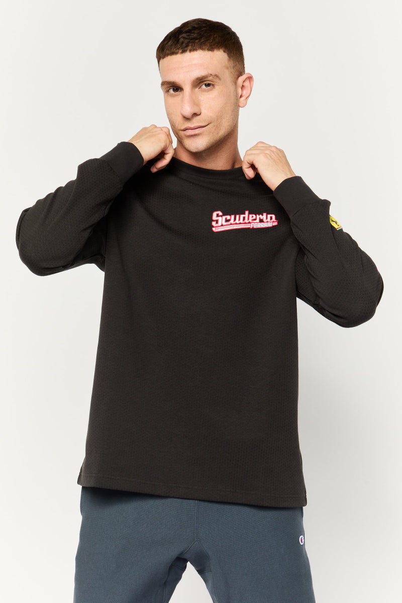 Puma x Scuderia Ferrari Men Sportswear Fit Training Sweatshirt, Black - Image 1