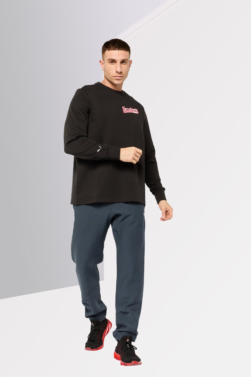 PUMA سويت شيرت رياضي للرجال من بومة x سكوديريا فيراري، أسود - Image 4
