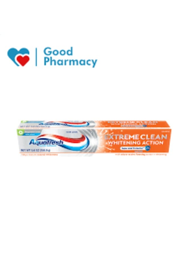 Aquafresh, Extreme Clean Fluoride Toothpaste, Whitening Action, Mint Blast 158.7 g - Image 2