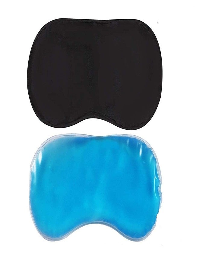 CHEM-AB ENTEREPIRSE Eye Masks with Ice Pack Sleeping Mask for Travelling Night Deep Sleep, Dark Circles, Puffy Eye's, Dry Eyes And Eye Fatiguemulti design (Black : 1PC) (2) - Image 2