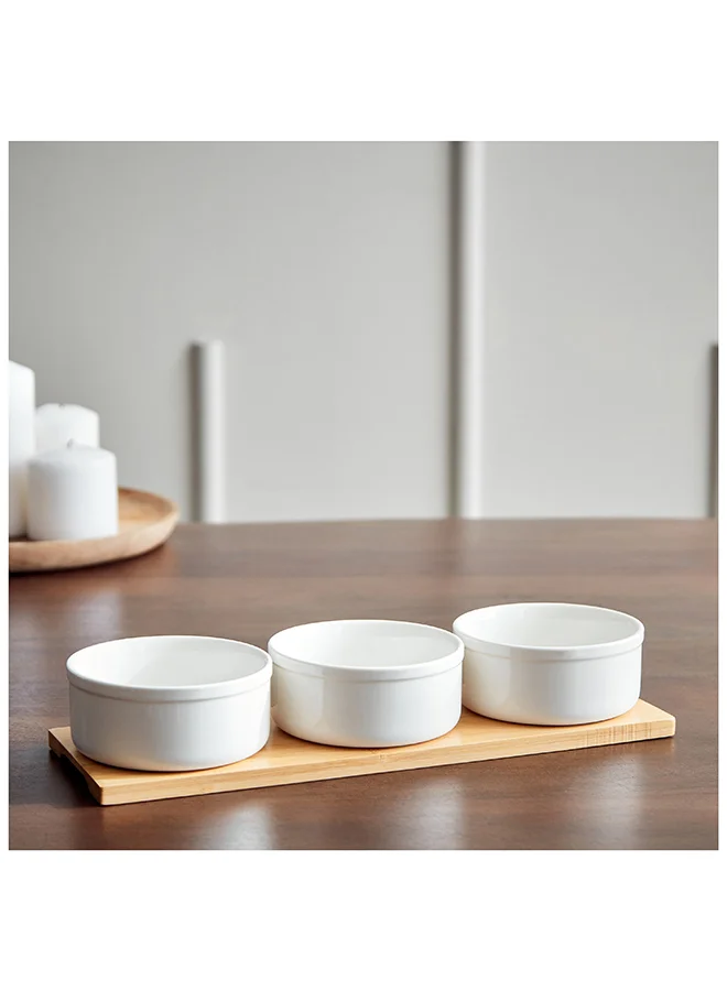 Home Box Supreme 4-Piece Chip and Dip Set 32.5 x 6 x 11 cm