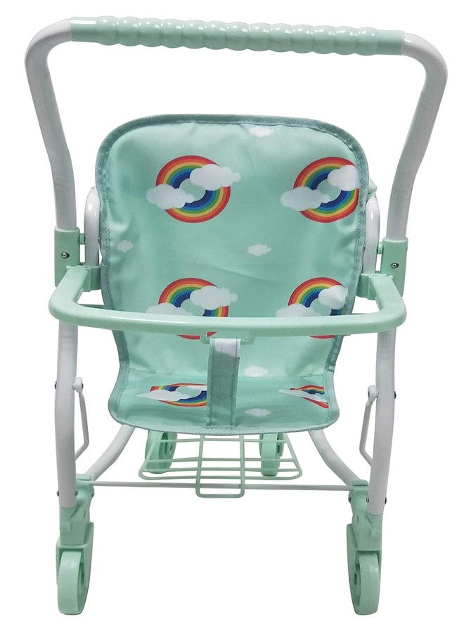 Roma Rupert Shopping Trolley | Rainbow Print | Mint | Removable Basket | Toy Food Boxes | Designed in The UK - Image 3