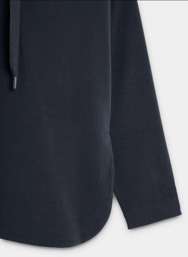 PARFOIS Black Knit hoodie soft touch for Women | Best Price UAE