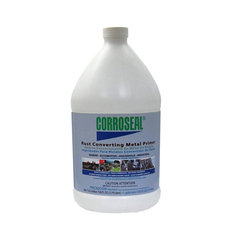 Corroseal Rust Converter & Metal Primer â€“ Stops & Prevents Corrosion on Metal, Pro-Grade Rust Inhibitor for Cars, Trucks, Trailers, Marine & Industrial Equipment, 1 Gallon - Image 1