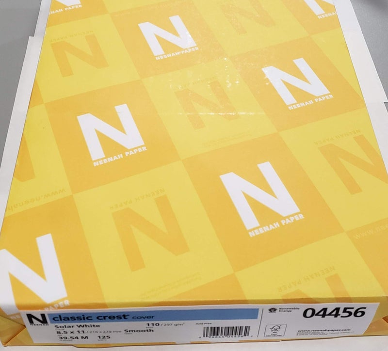 Neenah Paper 4456 Neenah 110lb Classic Crest Cardstock 8.5"X11" 125 per Package - Image 3