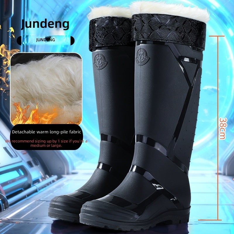 Men's High-Top Waterproof Rubber Rain Boots
