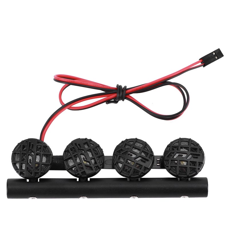 LED Roof Lamp DIY Luggage Rack Lamp Spotlight Accessory Fit for TRX4 /SCX10 1/10 RC Car Crawler4LED - Image 3