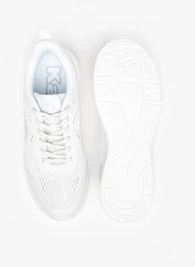 Kappa Women's Textured Sports Shoes with Lace-Up Closure