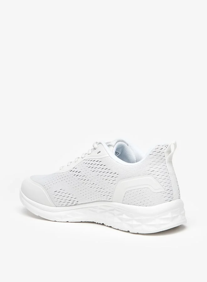 Kappa Women's Textured Sports Shoes with Lace-Up Closure