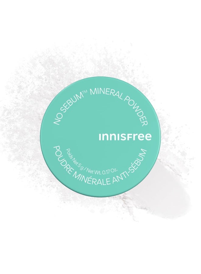 إنِّسفري بودرة إنيسفري (Innisfree) المعدنية المطفية الخالية من الزيوت – بودرة تثبيت سائبة كورية للتحكم في الدهون واللمعان | تساعد على تمويه الخطوط الدقيقة والعيوب | تركيبة خفيفة بلمسة نهائية طبيعية مطفية | متوفرة بالحجم الكبير والبودرة المضغوطة - Image 1