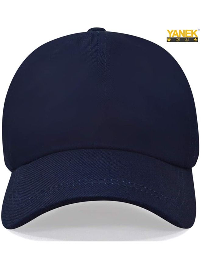 YANEK يانيك قبعة بيسبول عادية | قبعة قطن 100% | كلاسيكي وقابل للتعديل | قبعات أبي | للرجال والنساء - Image 2