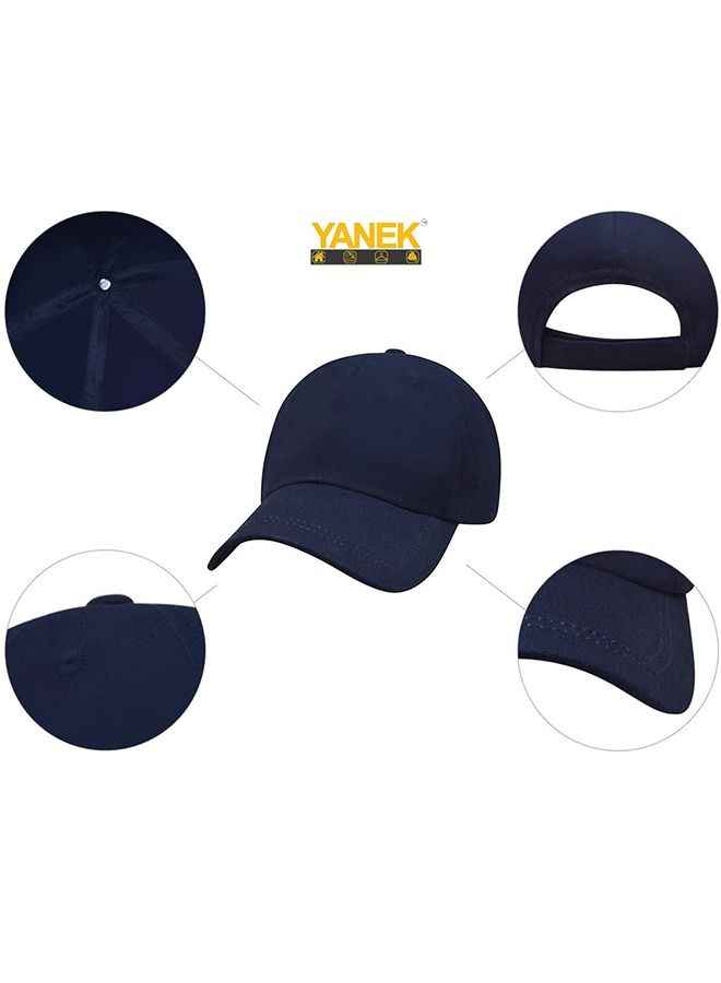 YANEK يانيك قبعة بيسبول عادية | قبعة قطن 100% | كلاسيكي وقابل للتعديل | قبعات أبي | للرجال والنساء - Image 5