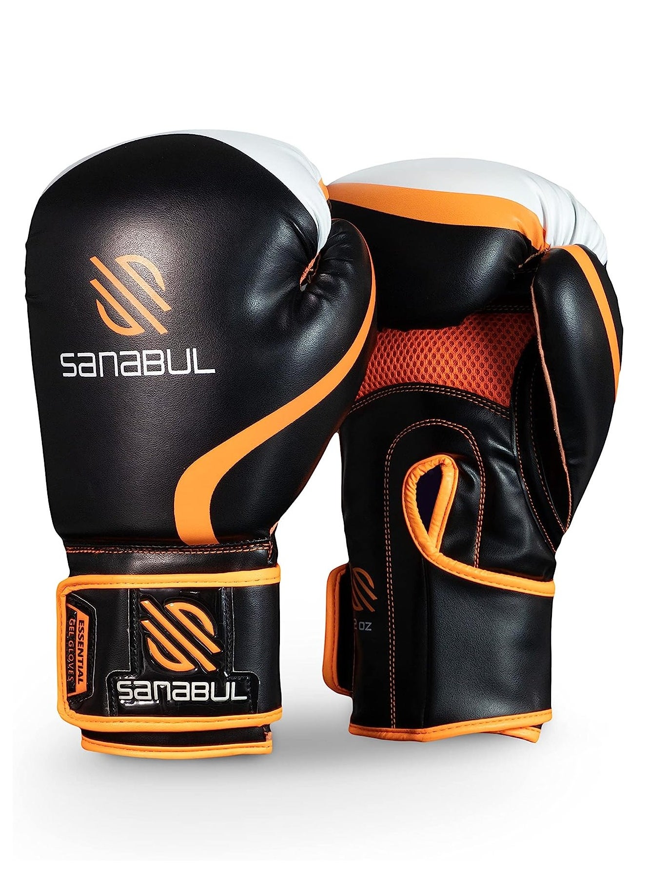 Pair Of Essential Gel Boxing Gloves and Kickboxing Glove For Professional Fighting Training Sparring 