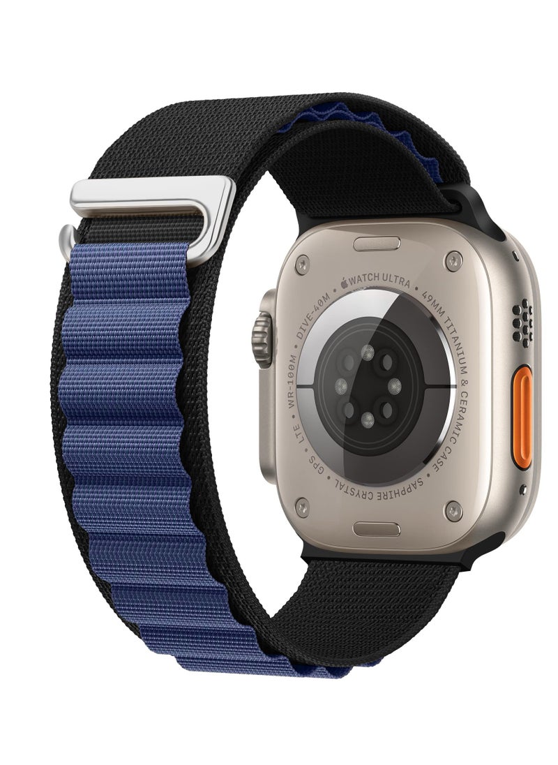 Generic - Trail/Alpine Loop Nylon Band Compatible with Apple Watch Ultra 2/Ultra Band 49mm 45mm 44mm 42mm, Adjustable with Metal C-Hook Strap for iWatch Ultra Series 9/8/7/6/5/4/3/2/1/SE2/SE - Image 1