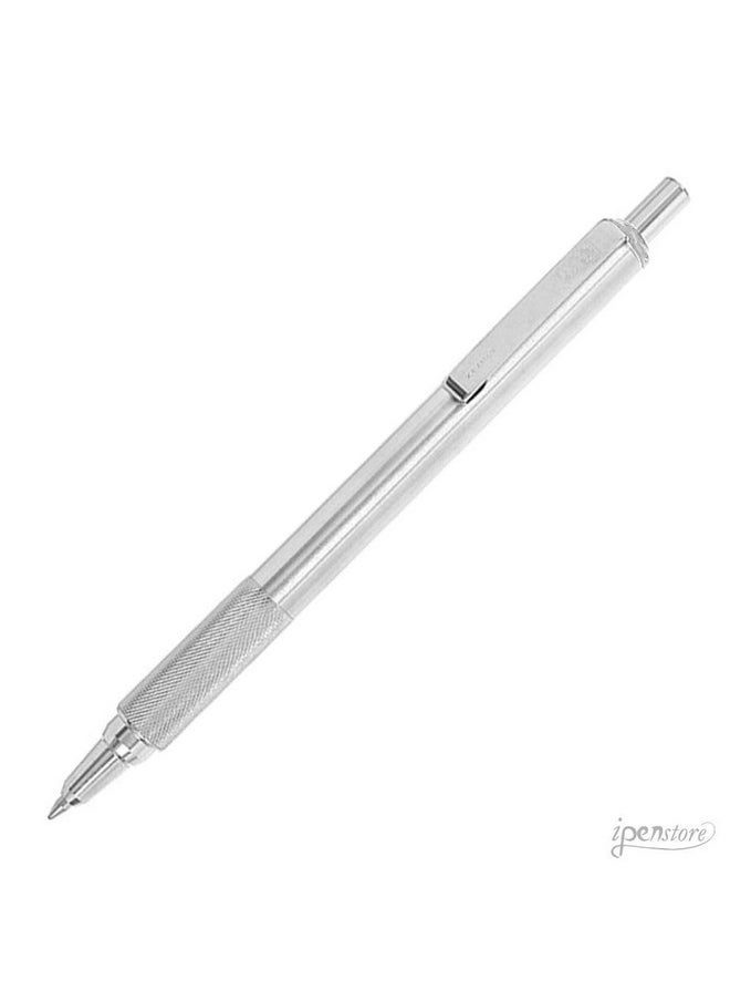 ZEBRA Zebra Pen 29411 Model F-701 Pack of 3 All Metal Retractable Ballpoint Pens; Heavy Duty Stainless Steel Barrel; Fine Point; 0.8mm; Black Ink  - Image 2