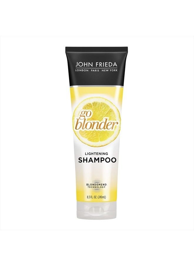 John Frieda - Sheer Blonde Go Blonder Shampoo, Gradual Lightening Shampoo, 8.3 oz, with Citrus and Chamomile, featuring our BlondMend Technology 8.3Oz Bottle - Image 1