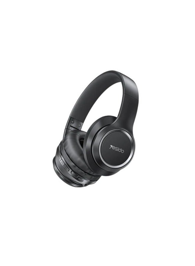 Yesido EP03 Foldable Wireless Bluetooth Headphones – BT 5.3 Over-Ear Headset with Hi-Fi Stereo Sound, Noise Isolation, Built-in Mic & Micro USB Charging – Lightweight, Travel-Friendly Audio Solution – Black - Image 3