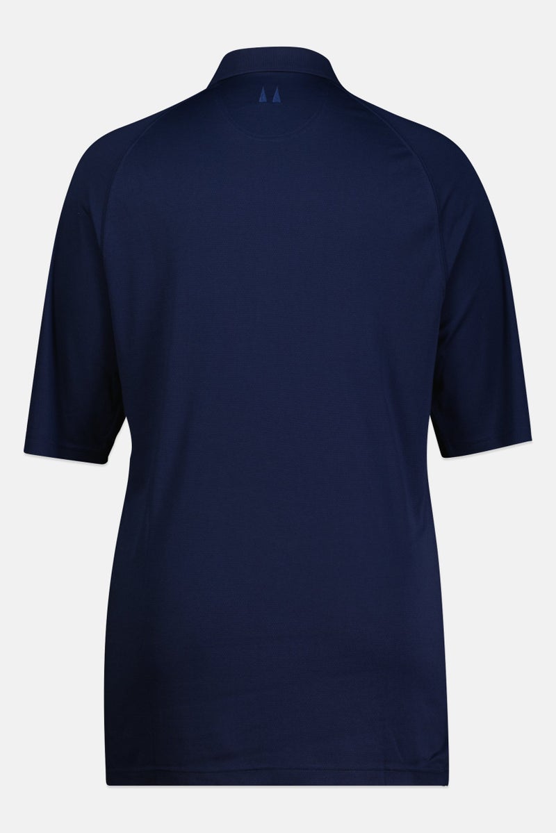 Greg Norman Women Sportswear Fit Short Sleeve Outdoor Polo Shirt, Navy Blue - Image 3
