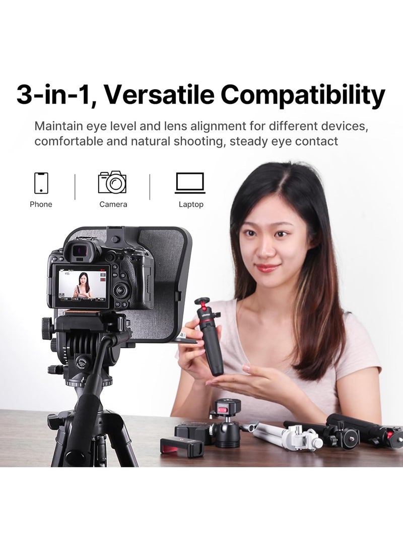 Ulanzi RT02 Universal Teleprompter with Remote Control for Tablets and Smartphones - Image 3