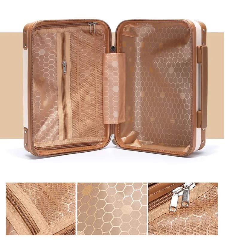 Jecrina Portable Mini Travel Bag 14 Inch Fashionable Organizer Small Luggage Cosmetic Bag Multi-Compartment Travel Case for Women & Girl (Design) - Image 4