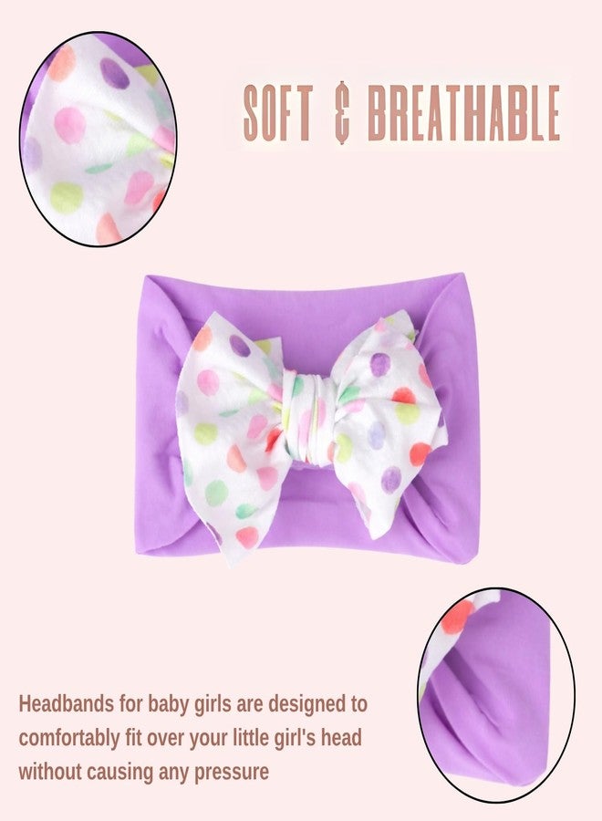 ANNACREATIONS ANNA CREATIONS 3 Pcs Baby Headbands Cute Flower Baby Hairband Soft Elastics Stretchy Bow Head Bands Multicolor Hair Accessories for Baby Girls New Born Toddler - Image 3