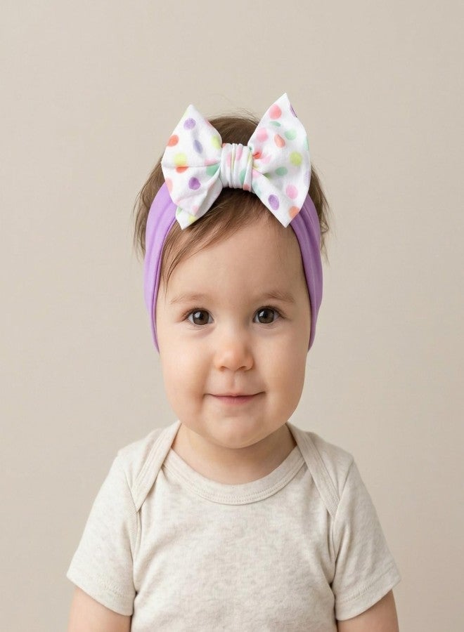 ANNACREATIONS ANNA CREATIONS 3 Pcs Baby Headbands Cute Flower Baby Hairband Soft Elastics Stretchy Bow Head Bands Multicolor Hair Accessories for Baby Girls New Born Toddler - Image 5