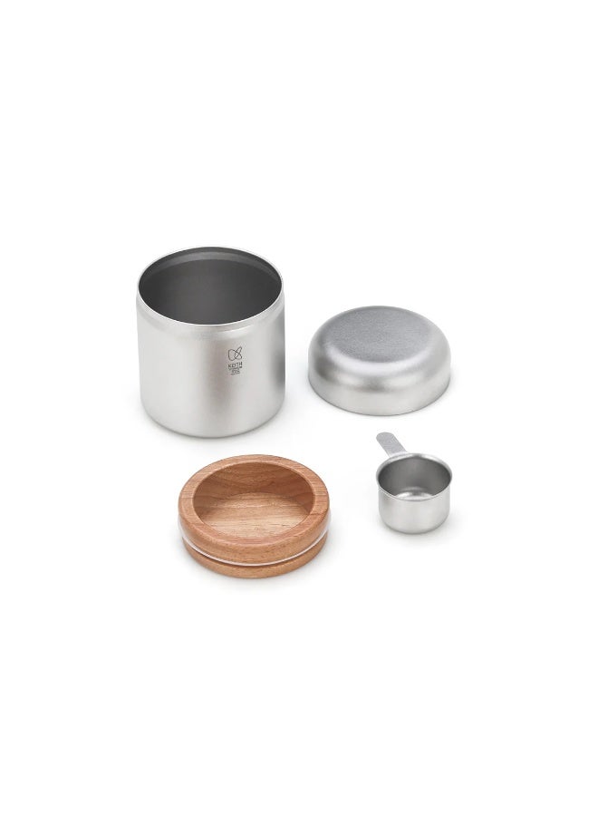KEITH Titanium Ti3611 Coffee Canister 350ml, Pure Titanium Coffee Bean Storage Container with Measuring Spoon - Image 2